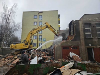 Wyburzenie budynku gospodarczego Plac Bankowy